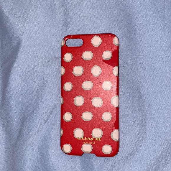 iPhone 5 Coach red dot case - Picture 1 of 2